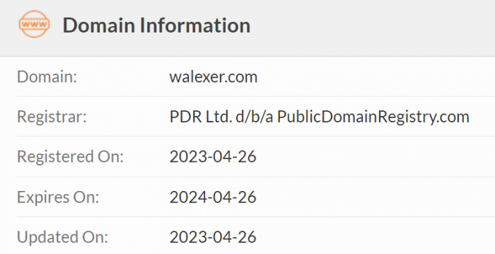 walexer-domain-information